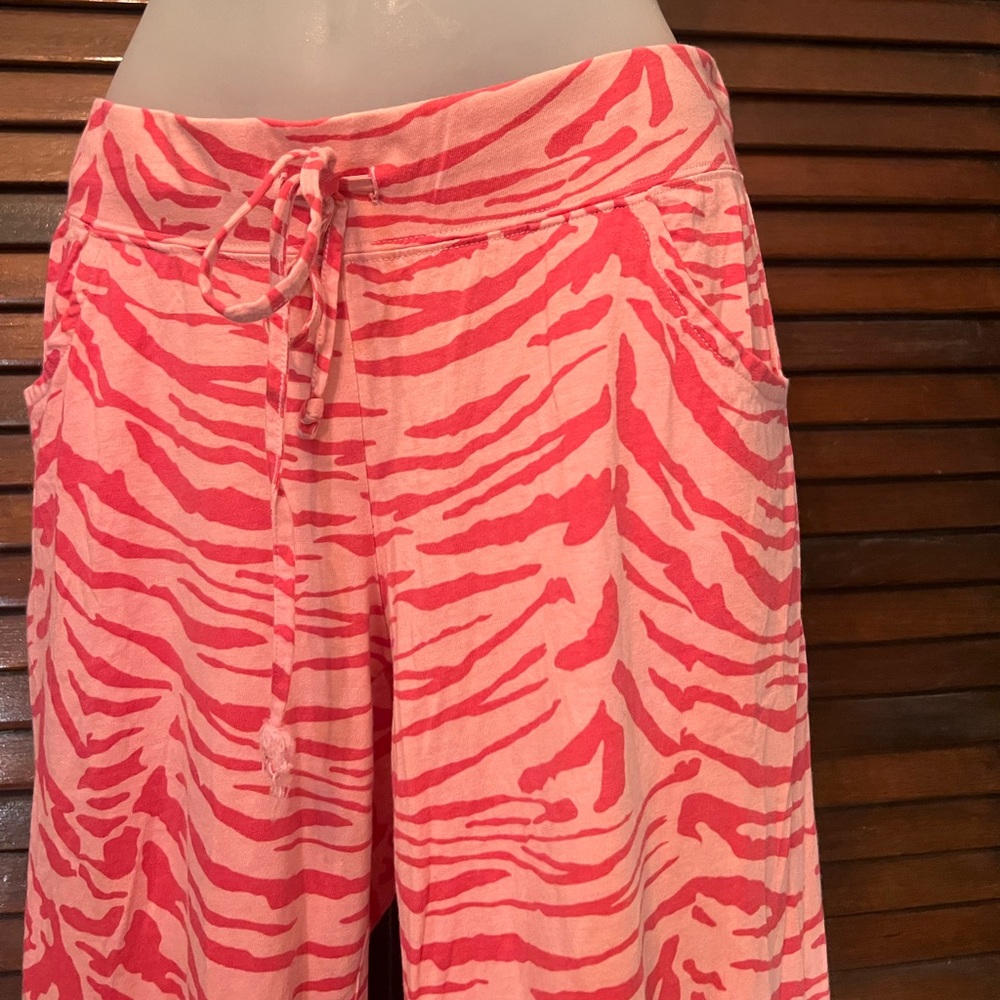 victoria’s secret pink zebra pajama pants y2k